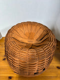Longaberger 1989 Large Corn Basket with Cut Out Handles