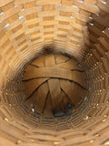 Longaberger 1989 Round Basket With Handle Handwoven