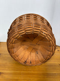 Longaberger 1989 Round Basket With Handle Handwoven