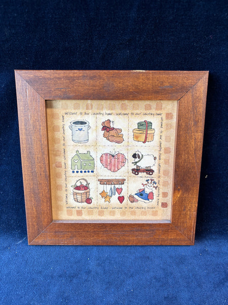 Framed Farmhouse Chic Wall Art