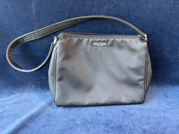 Kate Spade New York Black Nylon Shoulder Handbag Purse