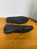 Naturalizer Womens Size 8.5M Gadget Closed Toe Loafers Black Snake Embossed (B)*Read Description*