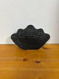 Talbots Woven Seashell Shoulder Bag - Black with Gold Chain