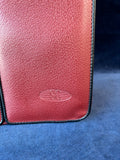 Red Leather Double Compartment Bag