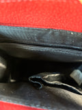 Red Leather Double Compartment Bag