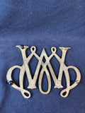Virginia Metalcrafters Brass Trivet CW10-11 William & Mary Cypher (A) *Read Description*