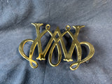 Virginia Metalcrafters Brass Trivet CW10-11 William & Mary Cypher (B) *Read Description*