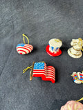Lenox 4th of July Ornaments ~ Set of 10