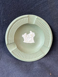 Wedgwood Jasperware Sage Green Ashtray Trinket Dish England Vintage LP