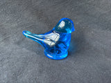 Ron Ray Signed 1991 Glass Bluebird Of Happiness Paperweight