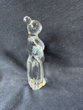 Swedish Clear Glass Woman Figure Reijmyre Glass