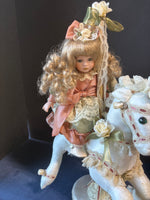 Porcelain Musical Doll Horse Carousel