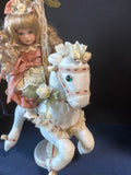 Porcelain Musical Doll Horse Carousel