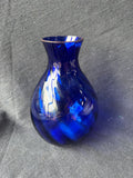 Cobalt Blue Swirl Vase