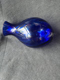 Cobalt Blue Swirl Vase