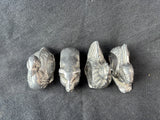 Set Of 4 Silver Toned Metal Farm Animal Napkin Rings (2 Sets Available, Priced Individually)