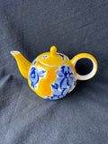 Herman Dodge & Son Yellow/Blue Teapot