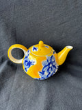 Herman Dodge & Son Yellow/Blue Teapot