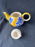 Herman Dodge & Son Yellow/Blue Teapot
