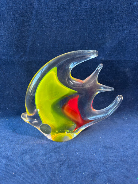 Murano Glass Angel Fish Sculpture