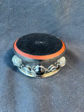 Stainless Steel W/Gemstones Wine Holder