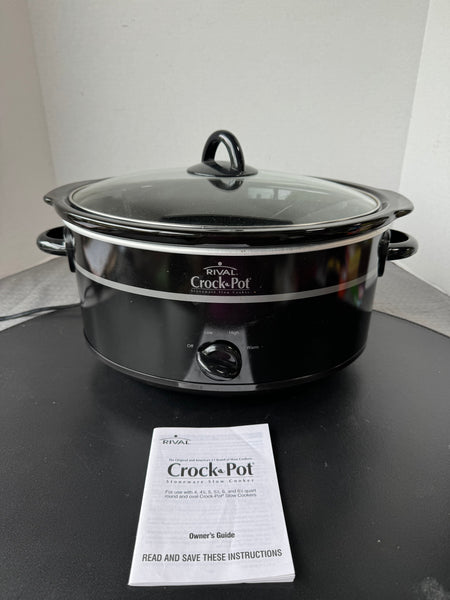 Rival Crock Pot Stoneware Slow Cooker with Lid (WORKS)