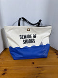 Kate Spade Beware of Sharks Beach Tote Bag *Read Description*