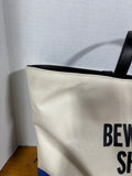 Kate Spade Beware of Sharks Beach Tote Bag *Read Description*