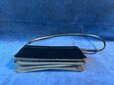 Nine West Patent Black Faux Shiny Leather Strap Snap Closure Purse *Read Description*