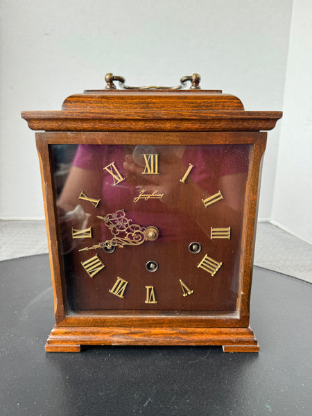 Vintage Wooden Bracket Mantel Clock