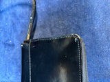 Nine West Patent Black Faux Shiny Leather Strap Snap Closure Purse *Read Description*