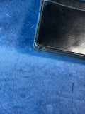 Nine West Patent Black Faux Shiny Leather Strap Snap Closure Purse *Read Description*