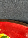 Red Rooster Red Sunflower Serving Bowl