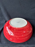 Red Rooster Red Sunflower Serving Bowl