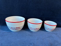 Set Of 3 Fitz And Floyd Snowmen Nesting Bowls
