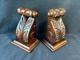 Selamat Designs Hand Carved Wooden Bookends