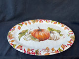 Sigrid Olsen Melamine Pumpkin Oval Serving Platter