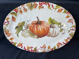 Sigrid Olsen Melamine Pumpkin Oval Serving Platter