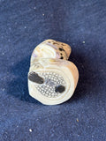 Japanese Netsuke-Style Carved Resin Figurine Kimono Woman/Geisha