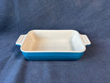 Le Creuset Stoneware Small Rectangle Baking Dish Casserole Blue