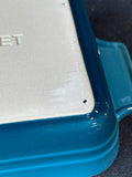 Le Creuset Stoneware Small Rectangle Baking Dish Casserole Blue