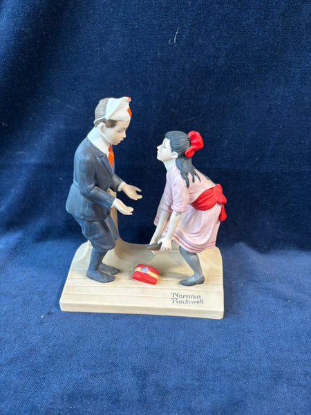 (A)Norman Rockwell “First Dance” Figurine