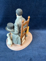 (D)Norman Rockwell “Self Portrait” Figurine