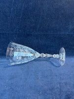 Set Of 6 Fostoria Chintz Etched Crystal Water Goblets