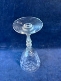 Set Of 6 Fostoria Chintz Etched Crystal Water Goblets
