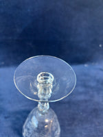 Set Of 6 Fostoria Chintz Etched Crystal Water Goblets