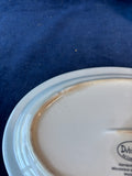 Dutch Wax Hand-Painted Ceramic Covered Butter Dish Stripes