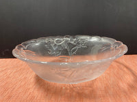 Mikasa Crystal Frosted Holiday Serving Bowl