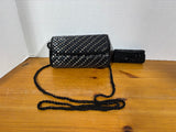 Lot Of 2 Black Beaded Purse/Cases