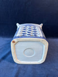 Chinoiserie Blue and White Mikasa Pagoda Candleholder Lantern